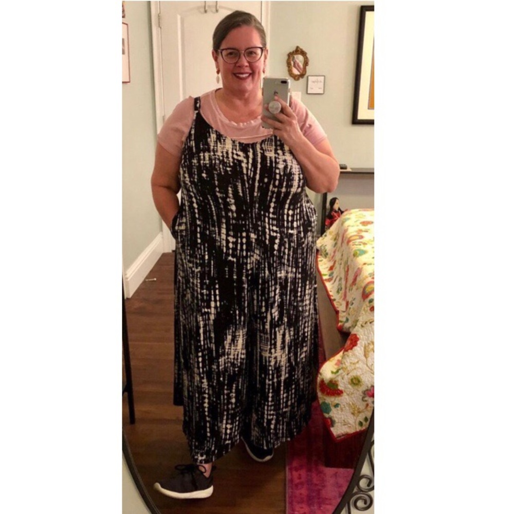 Torrid Tie-Dye Culotte Jumpsuit (3X)